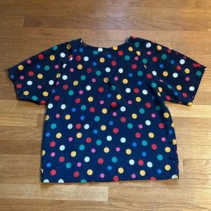 Vintage polka dot blouse
